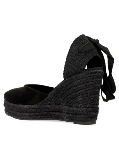 Sale VANESSA CALZADOS VANESSA Valenciana cuña yute negro cintas