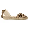 Outlet VANESSA CALZADOS VANESSA Valenciana plana print leopardo cintas