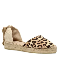 Outlet VANESSA CALZADOS VANESSA Valenciana plana print leopardo cintas
