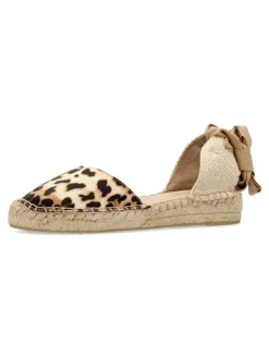 Outlet VANESSA CALZADOS VANESSA Valenciana plana print leopardo cintas
