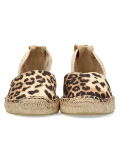 Outlet VANESSA CALZADOS VANESSA Valenciana plana print leopardo cintas