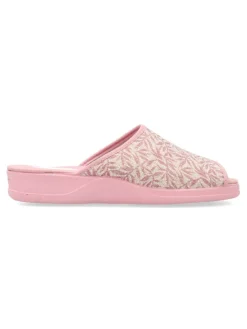 Best VANESSA CALZADOS VANESSA Zapatilla de casa pinki estampado hojas