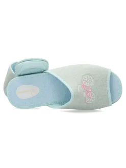 Outlet VANESSA CALZADOS VANESSA Zapatilla de casa plana pinki verde