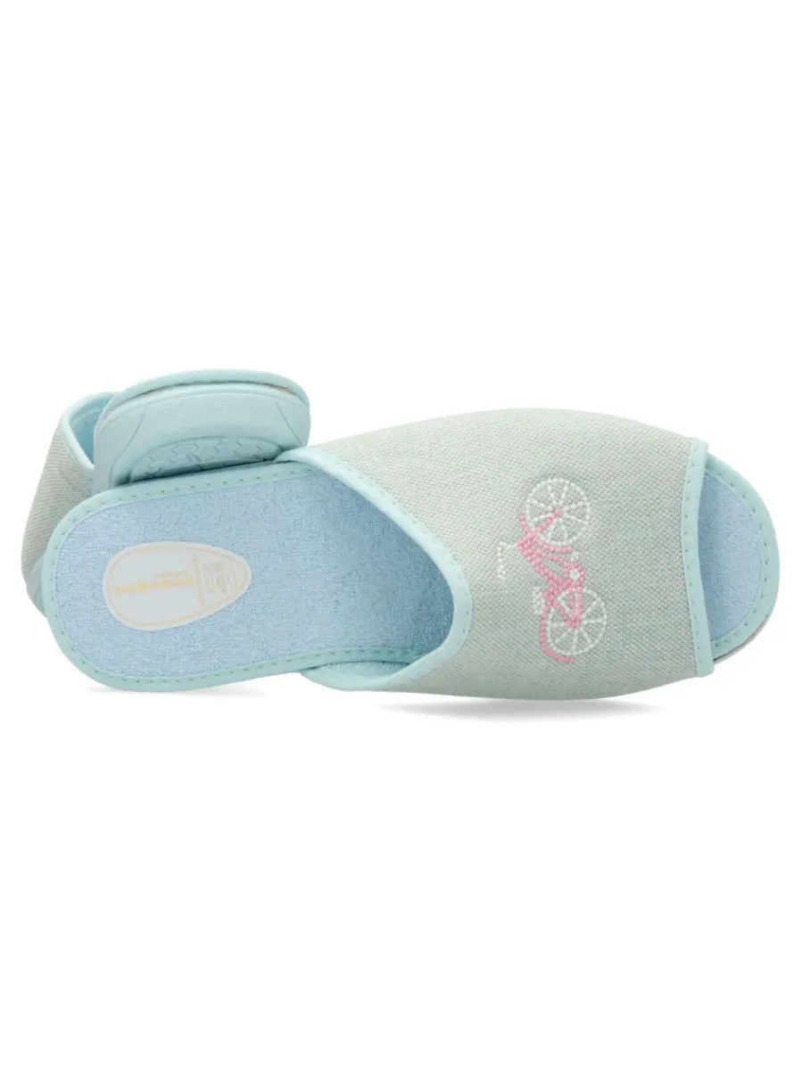 Outlet VANESSA CALZADOS VANESSA Zapatilla de casa plana pinki verde