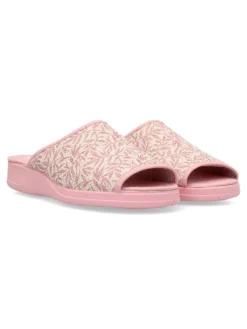 Best VANESSA CALZADOS VANESSA Zapatilla de casa pinki estampado hojas