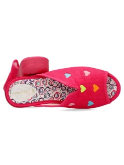 Discount VANESSA CALZADOS VANESSA Zapatilla de casa bordado corazones
