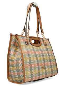 New VICTORIO & LUCC Bolso shopper rafia multicolor Oda