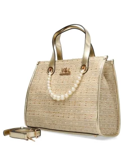 New VICTORIO & LUCC Bolso shopper rafia dos asas Ona