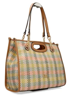 New VICTORIO & LUCC Bolso shopper rafia multicolor Oda