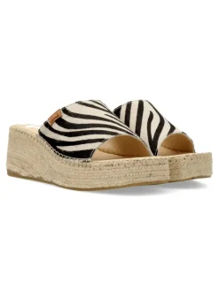 New VIDORRETA Alpargata zueco estampado cebra