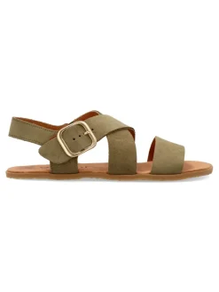 New VIVANT Sandalia barefoot piel serraje kaki