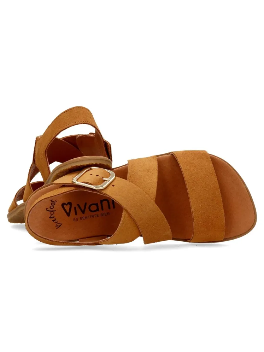Outlet VIVANT Sandalia barefoot piel serraje mujer