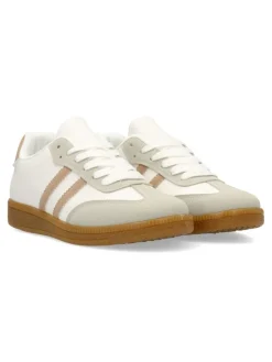 Hot VVNN Bambas deportivas casual blanco y beige