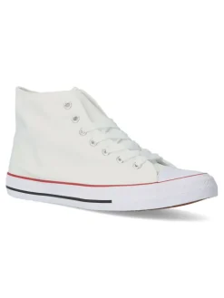 Outlet VVNN Bota de lona casual hombre BOL HB0357 BLANCO