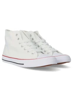 Outlet VVNN Bota de lona casual hombre BOL HB0357 BLANCO