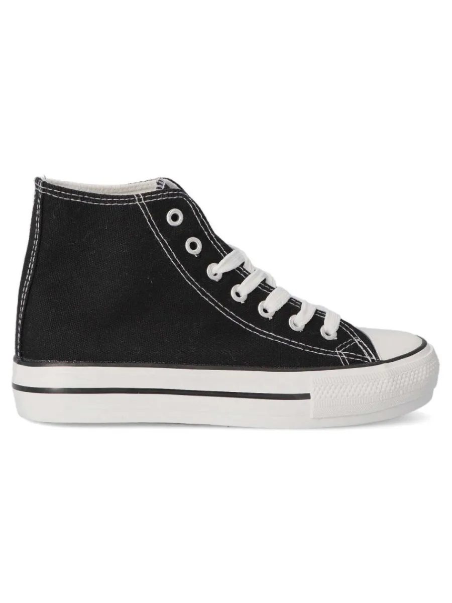 Outlet VVNN Bota sneakers casual mujer BOL ABX0262 NEGRO