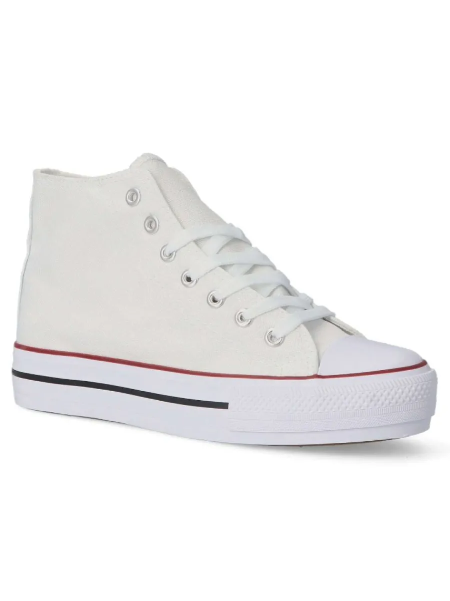 Discount VVNN Bota sneakers casual mujer BOL ABX0262 BLANCO