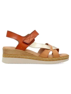 Clearance VVNN Sandalia confort cuña baja mujer