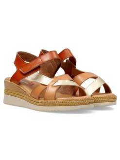 Clearance VVNN Sandalia confort cuña baja mujer