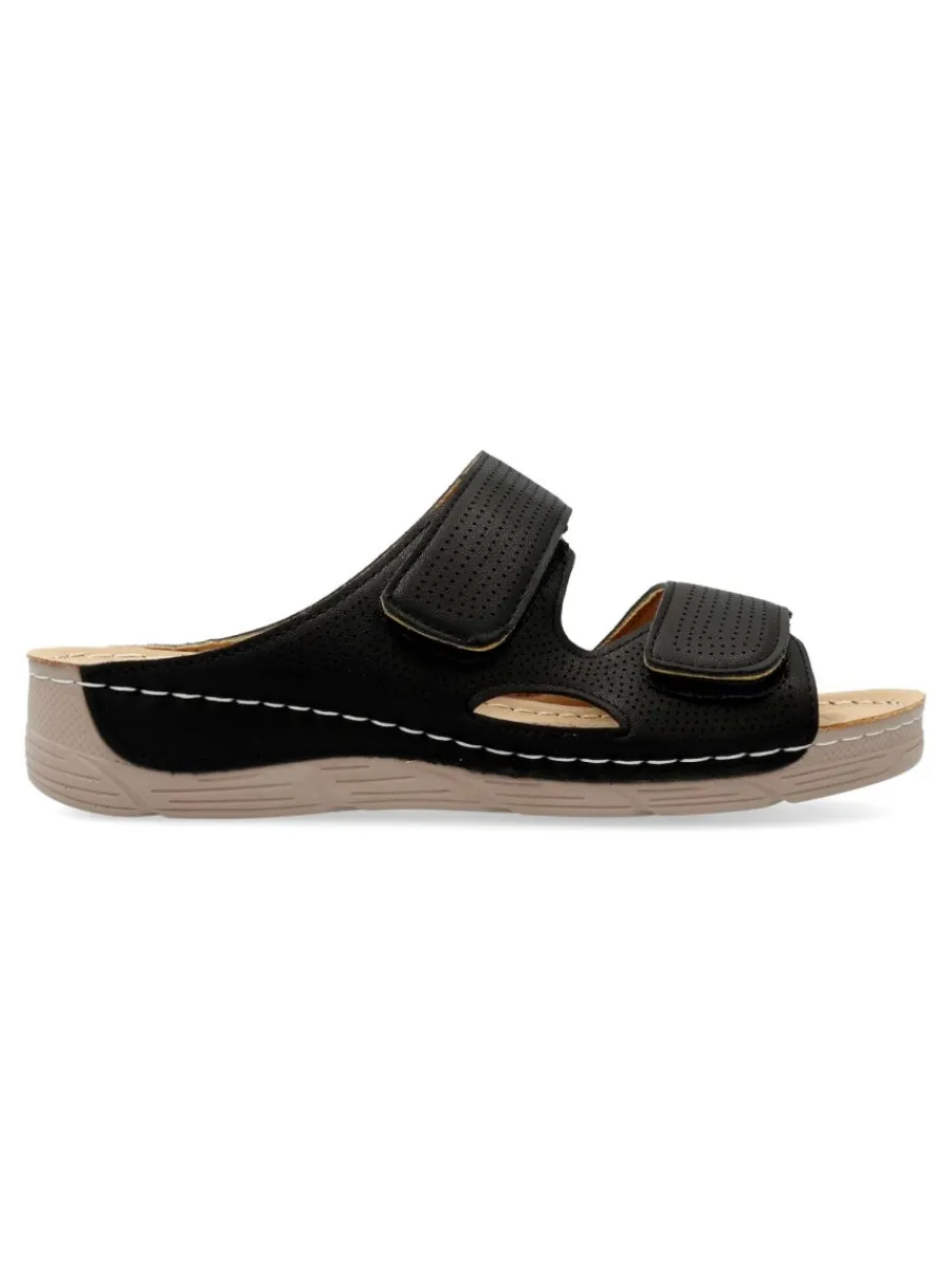 Best VVNN Sandalia negra confort mujer
