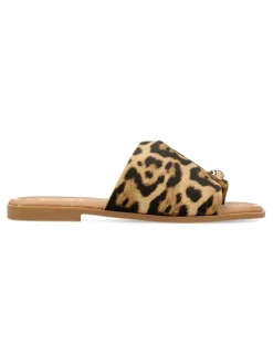 Clearance VVNN Sandalia pala estampado leopardo