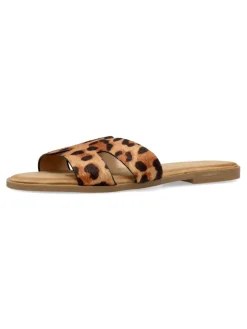 Clearance VVNN Sandalia plana estampado leopardo