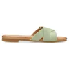 New VVNN Sandalia plana tiras entrelazadas