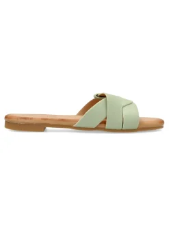 New VVNN Sandalia plana tiras entrelazadas