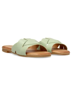 New VVNN Sandalia plana tiras entrelazadas