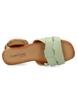 New VVNN Sandalia plana tiras entrelazadas