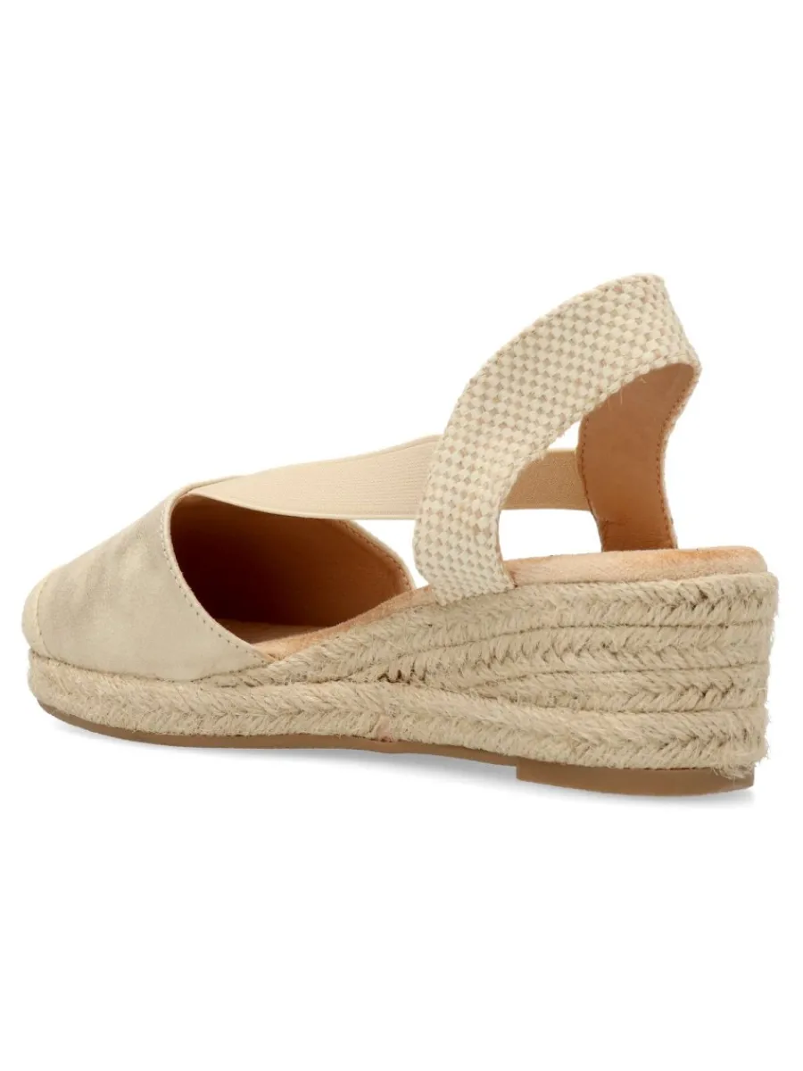 New VVNN Sandalia valenciana elásticos mujer
