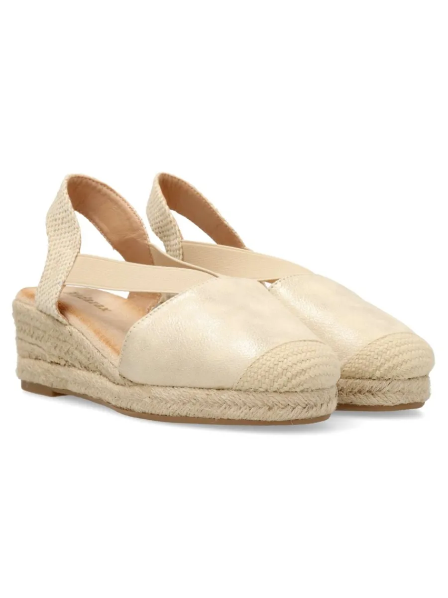 New VVNN Sandalia valenciana elásticos mujer