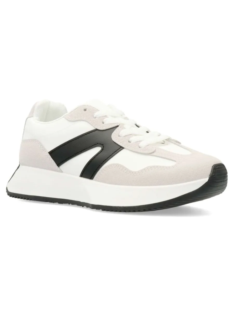 Hot VVNN Sneakers deportiva casual blanca y negra
