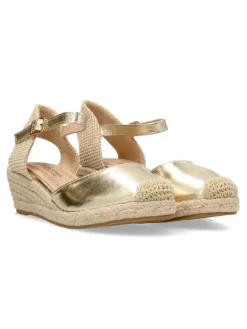 Fashion VVNN Valenciana metalizada cuña baja
