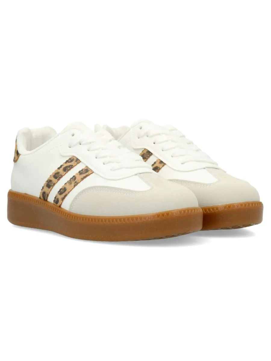 Outlet VVNN Zapatilla deportiva casual print leopardo