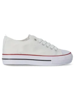 Online VVNN Zapatilla lona casual mujer BOL BYH72 BLANCO