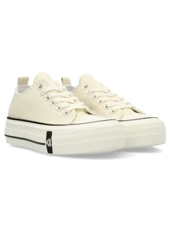 Fashion VVNN Zapatilla lona casual basket plataforma