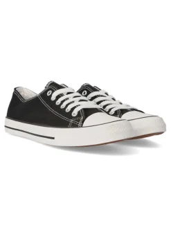 Discount VVNN Zapatilla sneakers lona hombre BOL ABX065 NEGRO