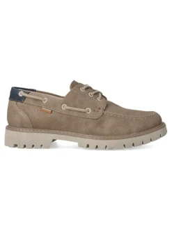 Clearance VVNN Zapato náutico casual hombre VYD A993 TAUPE