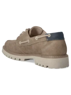 Clearance VVNN Zapato náutico casual hombre VYD A993 TAUPE