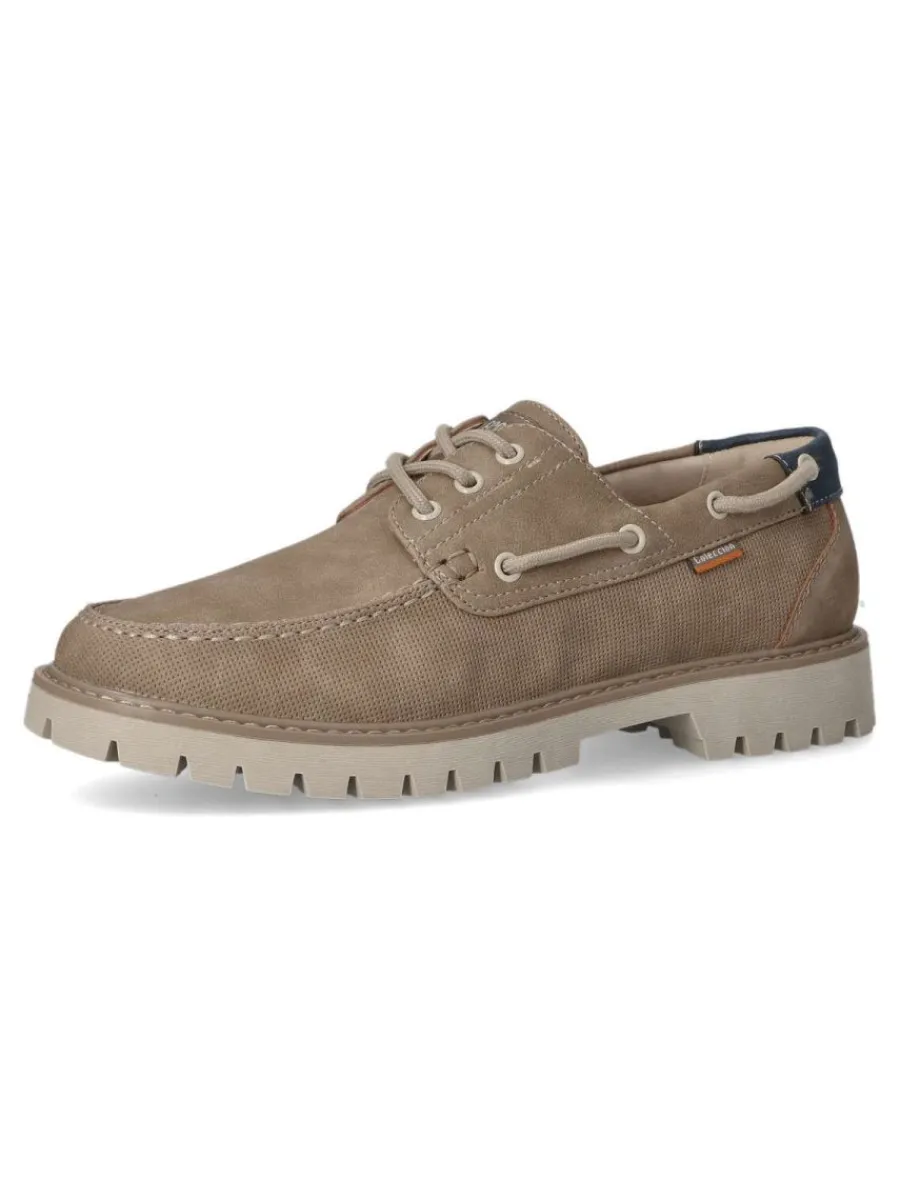 Clearance VVNN Zapato náutico casual hombre VYD A993 TAUPE