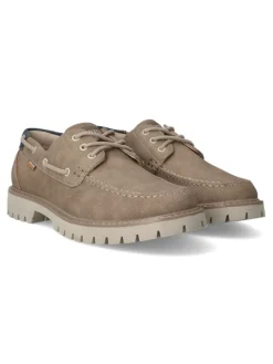 Clearance VVNN Zapato náutico casual hombre VYD A993 TAUPE