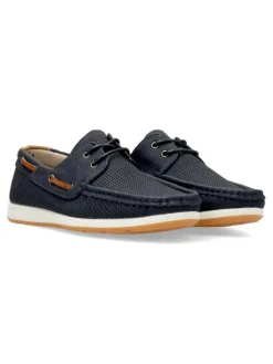 Fashion VVNN Zapato náutico casual troquelado