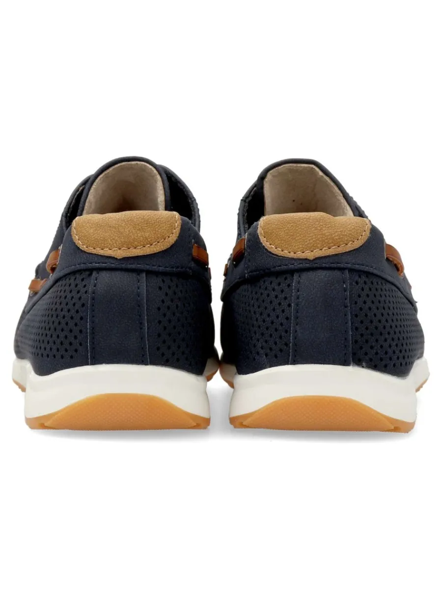 Fashion VVNN Zapato náutico casual troquelado