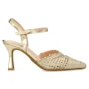 Hot VVNN Zapato salón fiesta metalizado mujer