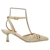 New VVNN Zapato salón trenzado metalizado