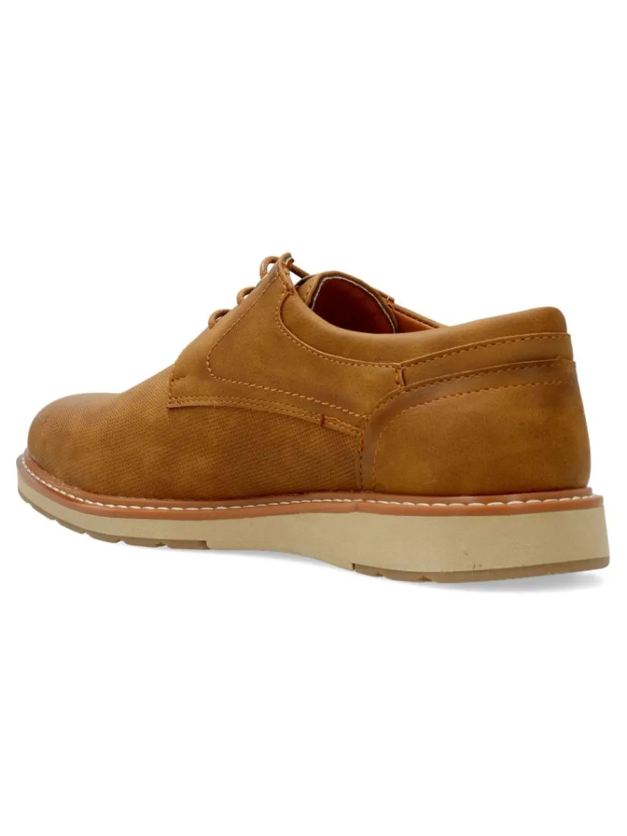 New VVNN Zapato vestir oxford camel hombre