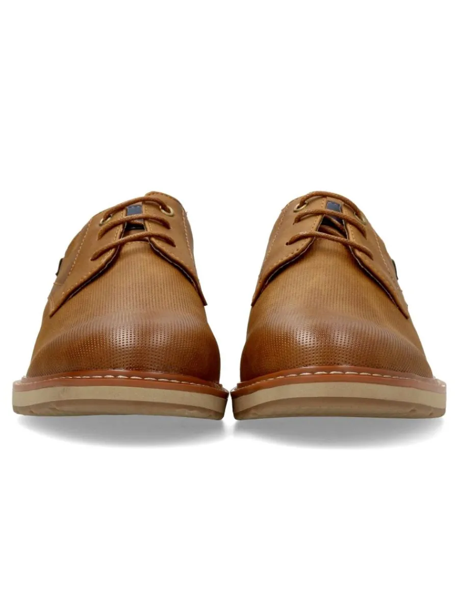 New VVNN Zapato vestir oxford camel hombre