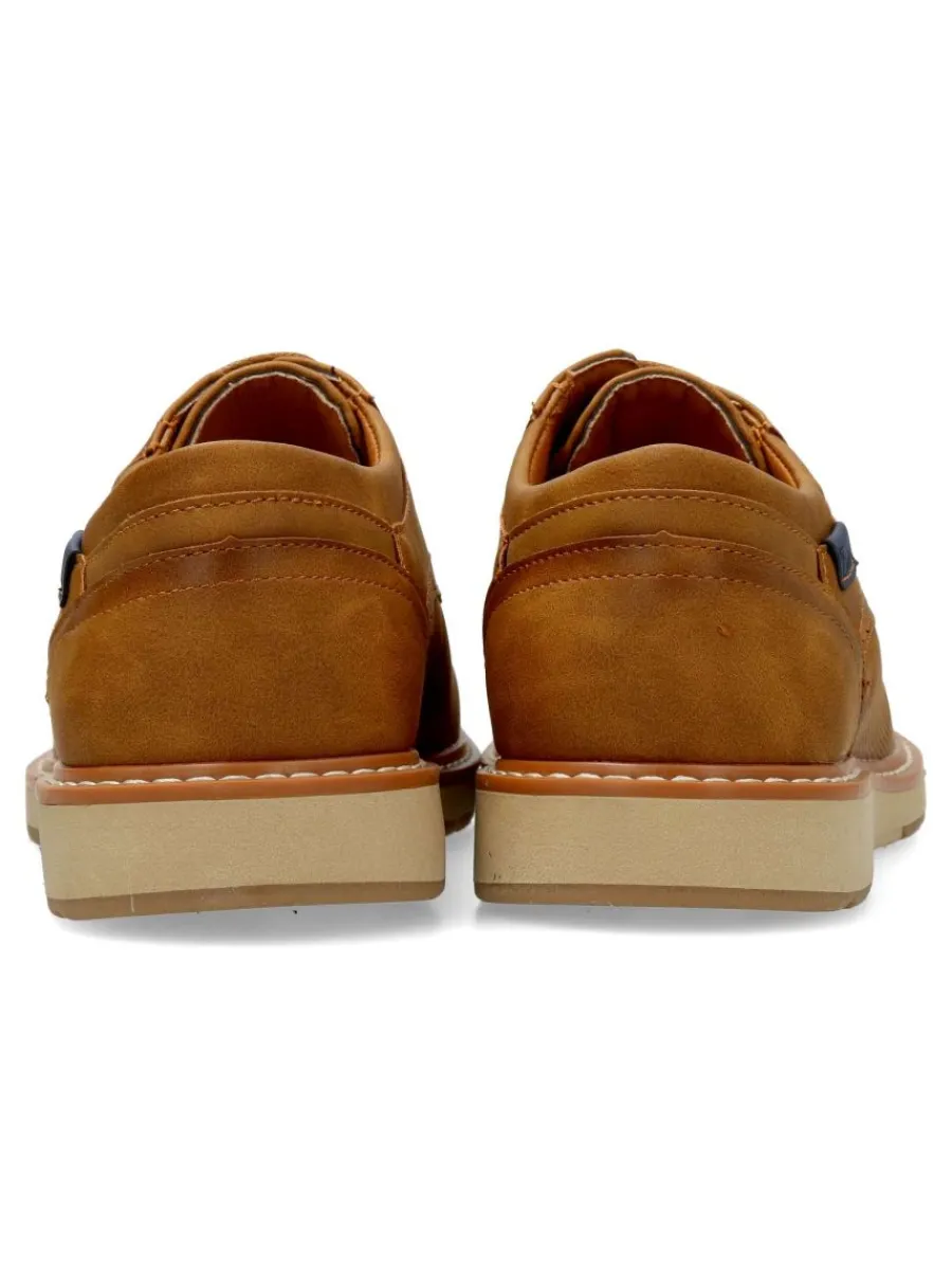 New VVNN Zapato vestir oxford camel hombre