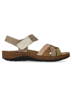Discount WALK&FLY Sandalia confort velcro mujer
